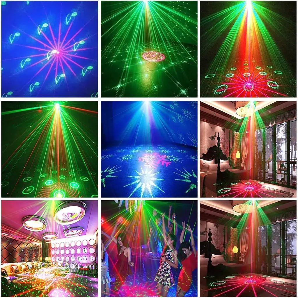 RGB Laser Party Light with Sound Control