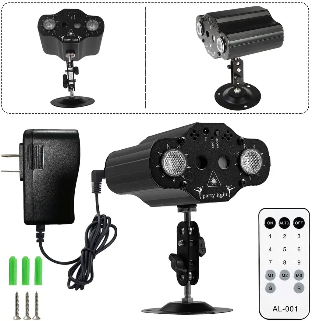 RGB Laser Party Light with Sound Control
