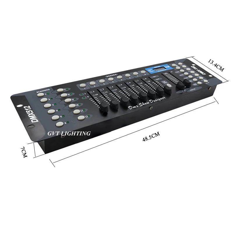 192-Channel DMX Lighting Controller Console