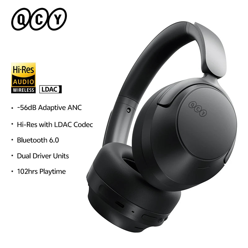QCY H3S Over-Ear ANC Headphones with Hi-Res LDAC