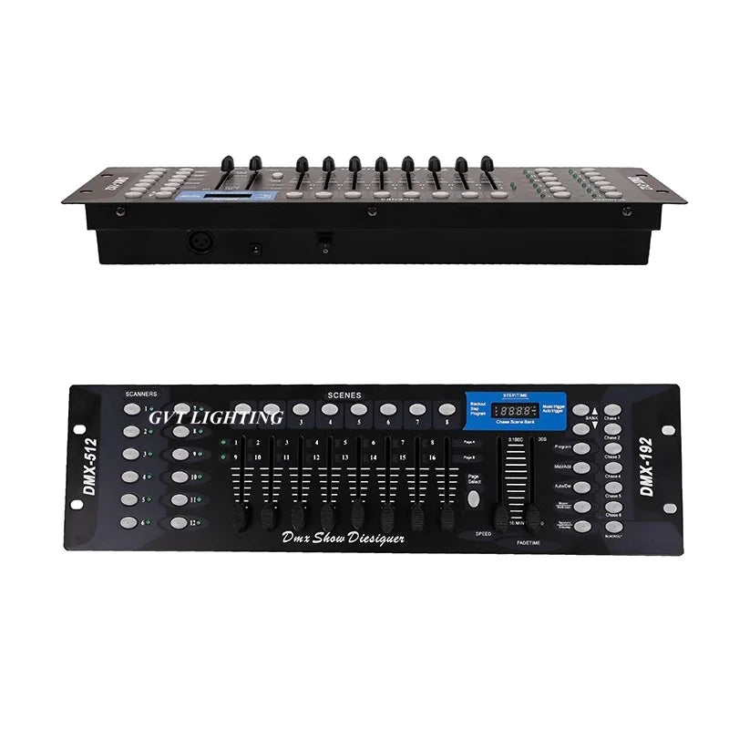 192-Channel DMX Lighting Controller Console