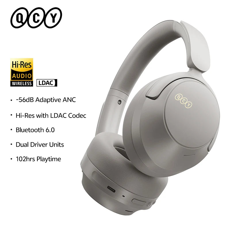 QCY H3S Over-Ear ANC Headphones with Hi-Res LDAC