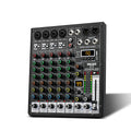 TKLBLS 6-Channel Audio Mixer USB Bluetooth DJ Studio Console