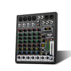 TKLBLS 6-Channel Audio Mixer USB Bluetooth DJ Studio Console