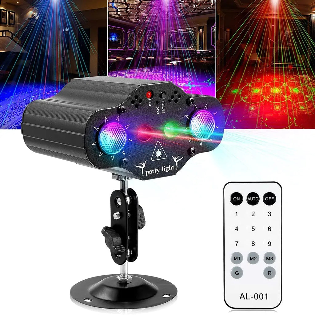 RGB Laser Party Light with Sound Control
