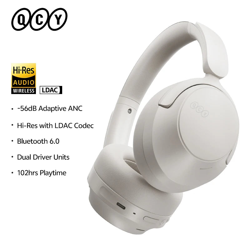 QCY H3S Over-Ear ANC Headphones with Hi-Res LDAC