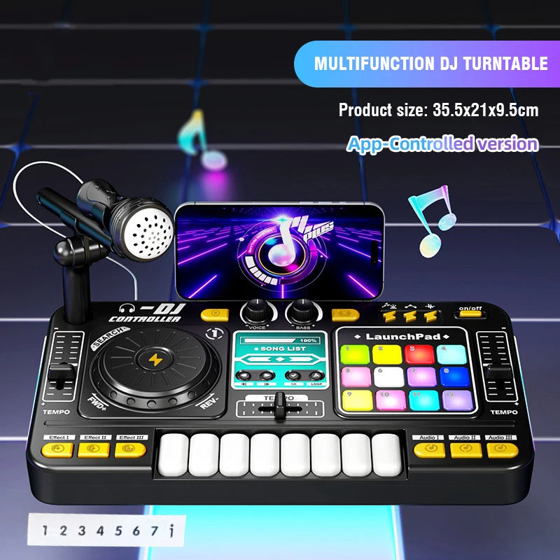 Kid DJ Mixer with Bluetooth Keyboard