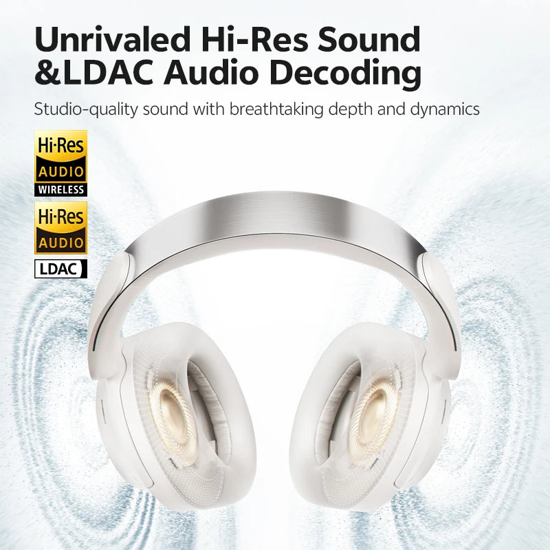 QCY H3S Over-Ear ANC Headphones with Hi-Res LDAC