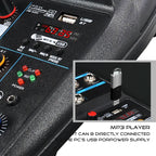 4-Channel DJ Mixer with Bluetooth & USB