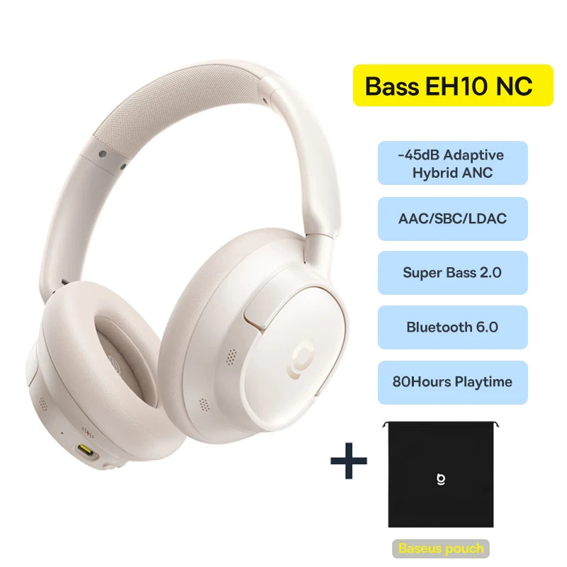 Baseus Bowie H1s Wireless Noise-Canceling Headphones
