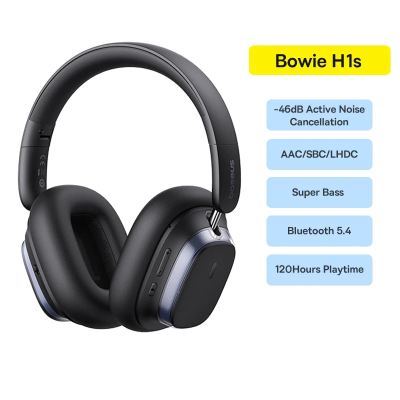 Baseus Bowie H1s Wireless Noise-Canceling Headphones