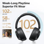 QCY H3S Over-Ear ANC Headphones with Hi-Res LDAC